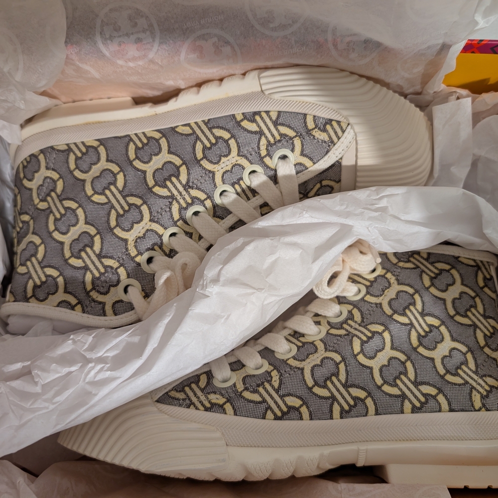 Tory Burch Buddy High Top Sneakers - Picture 2 of 7